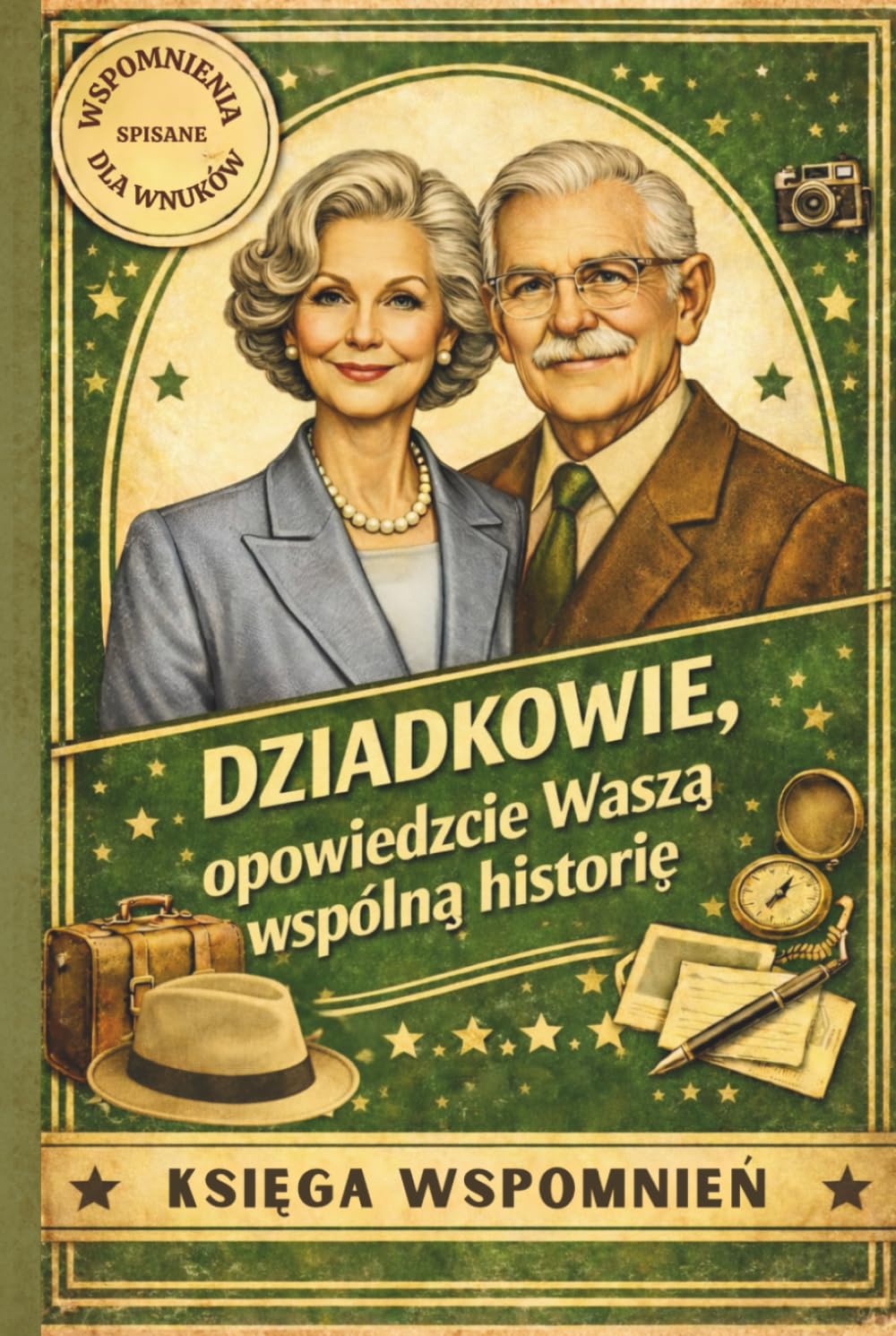 Dziadkowie, opowiedzcie Waszą wspólną historię: Wzruszająca książka z pytaniami, która pomaga zachować wspomnienia i mądrość na pokolenia.