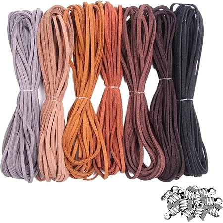 Esnado Corda In Pelle Rotonda Intrecciata 3 Mm - Vera Pelle Bovina - Colore Grigio - Venduta Al Metro (Lunghezza A Scelta)