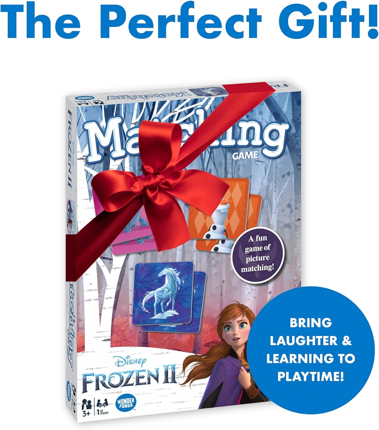 Wonder Forge Frozen 2 Memory Matching Game for Kids Ages 3-5 - Toddler Learning & Educational Toys Featuring Anna, Elsa, and Olaf - Fun Disney Toys