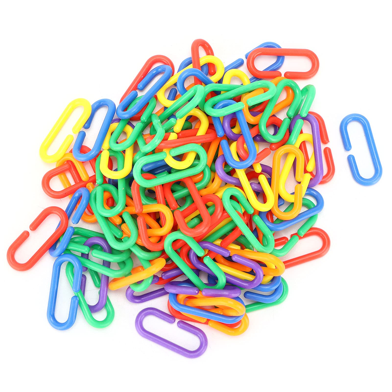 ELBME DIY Chain Toy, C-Clips Hooks Chain Links Bird Biting Toy 100 Pieces Bird Chewing Toy for Bird Toy for Cage (B0D6MYYP26) Amazon Price History, Amazon Price Tracker