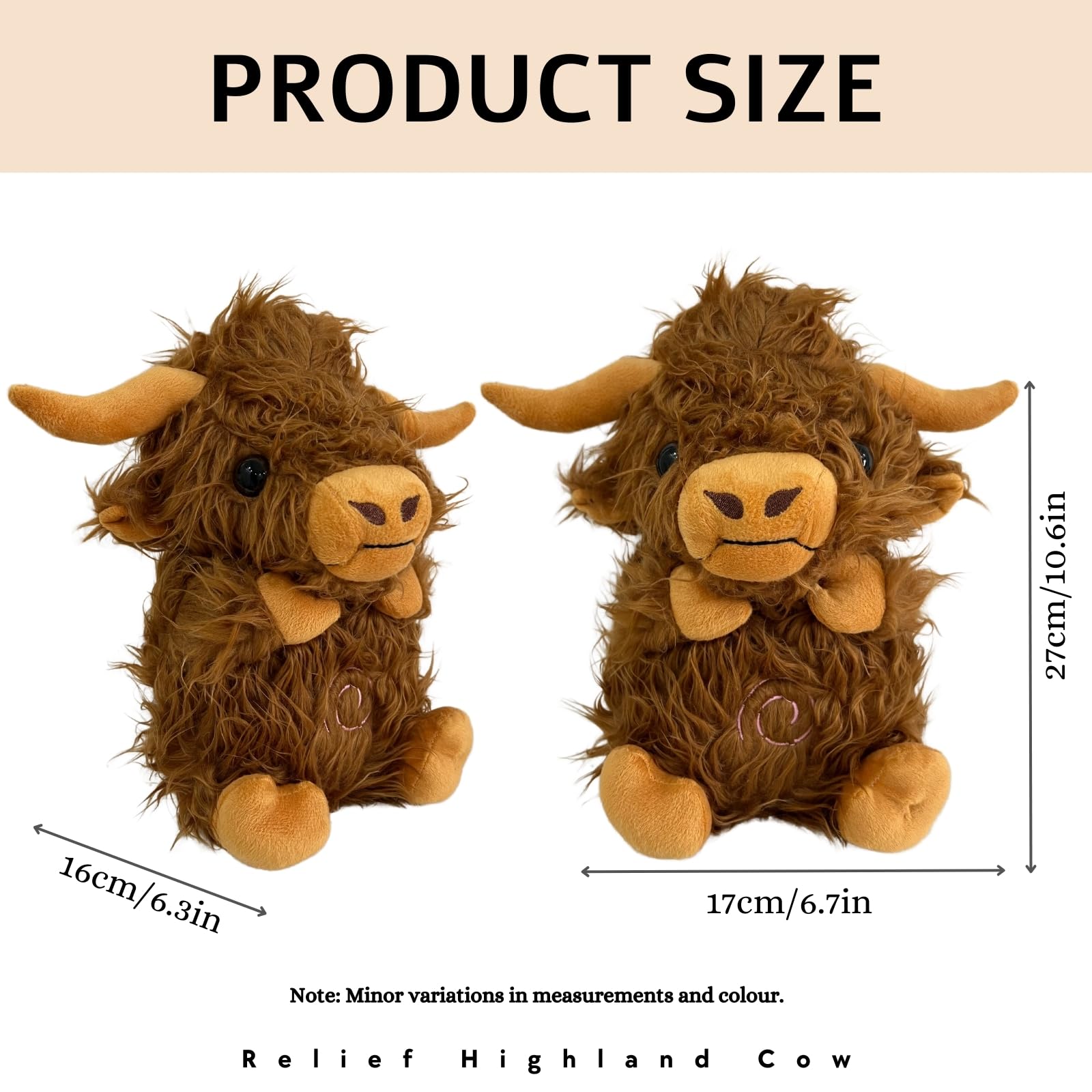 JULI Anxiety Relief Koala Highland Cow, Breathing Teddy Anxiety Bear with Calming Music, Lights, Sleeping Otter Plush - Image 2