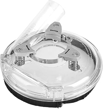 Shanrya Hand Grinder Dust Cover, Universal Dust Shroud for Angle Grinders, Fits 4 or 5 Grinder/Polisher, Captures Up to 99.5% Dust, Removable Front Edge, Adjustable Height