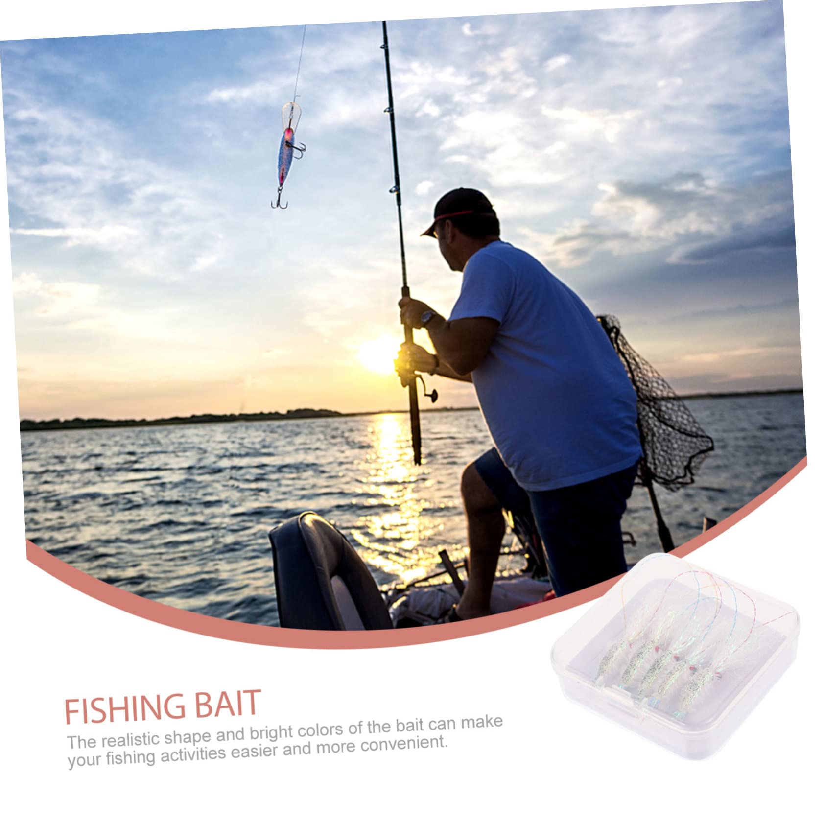BESPORTBLE Lot De 5 Boîtes De Leurres De Pêche Leurres Spinnerbait Jigs Leurres Deau Douce Appâts De Natation Résistants À Lusure Équipement De Pêche Artificiel