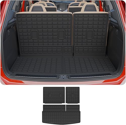 Miniatura 33 de alfombra de carga para maletero, protector de cubierta de asiento trasero de elastómero termoplástico (alfombra de maletero + alfombra de respaldo)
