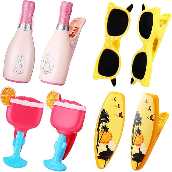 Beach Towel Clips, Set of 8