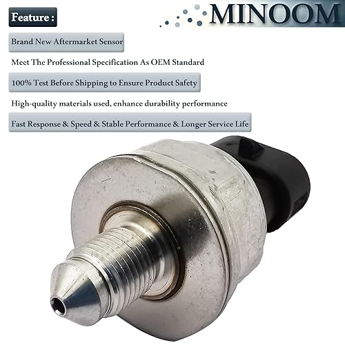 Miniatura 5 de 12635273 5PP11-4 Sensor de presión de inyección de combustible compatible con GMC Canyon Terrain Saab 9-4X Buick Allure Lacrosse Verano Cadillac ATS