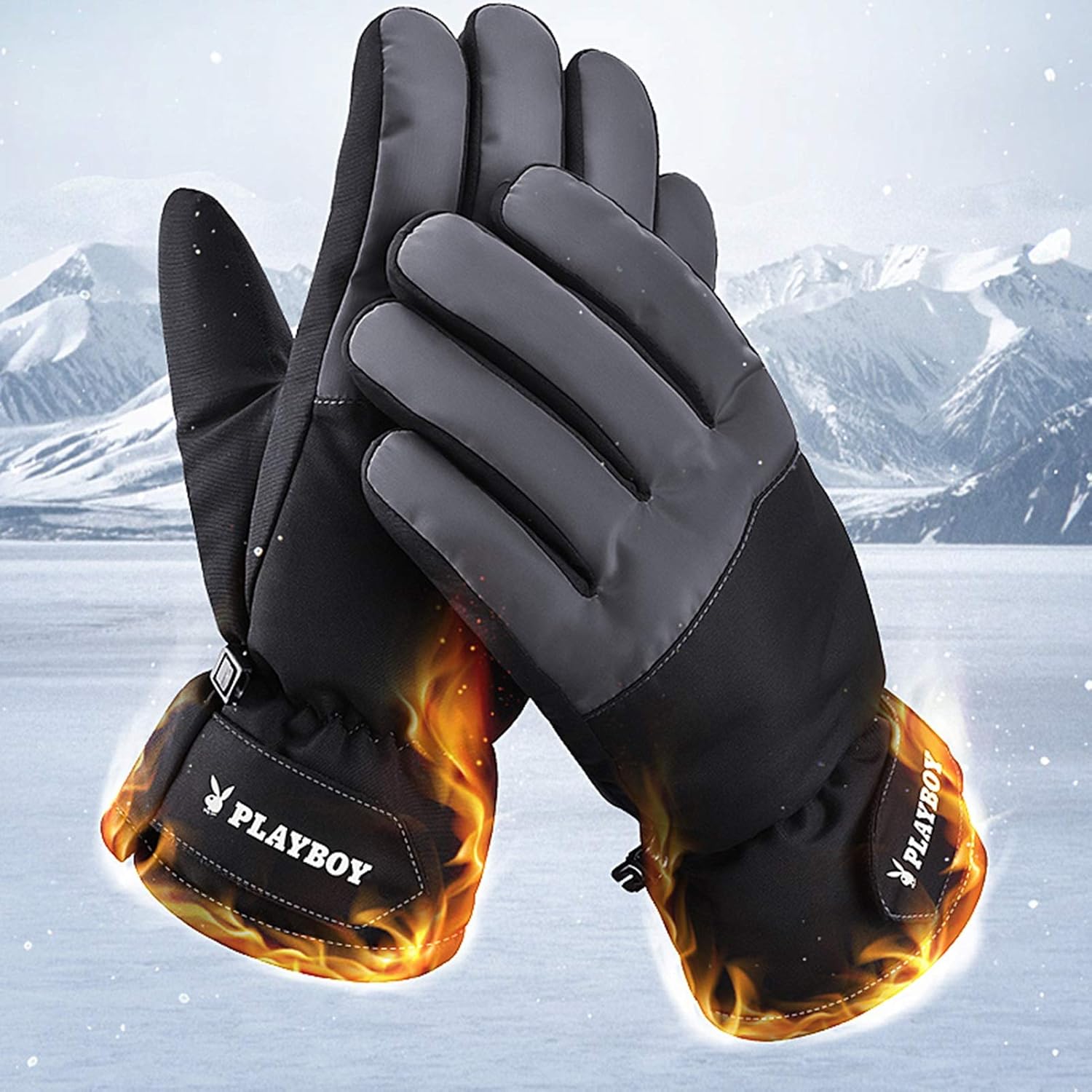 Gloves Waterproof Ski Gloves, Snowboard Gloves, Touchscreen Anti Slip Unisex Winter Gloves for Outdoor Sports