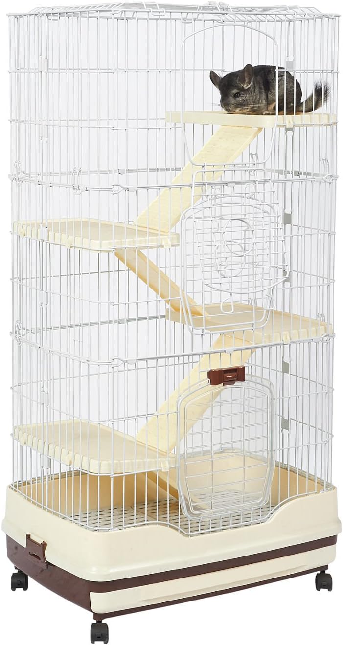 Little Zoo Finley Ranger Chinchilla or Ferret Cage in Cream