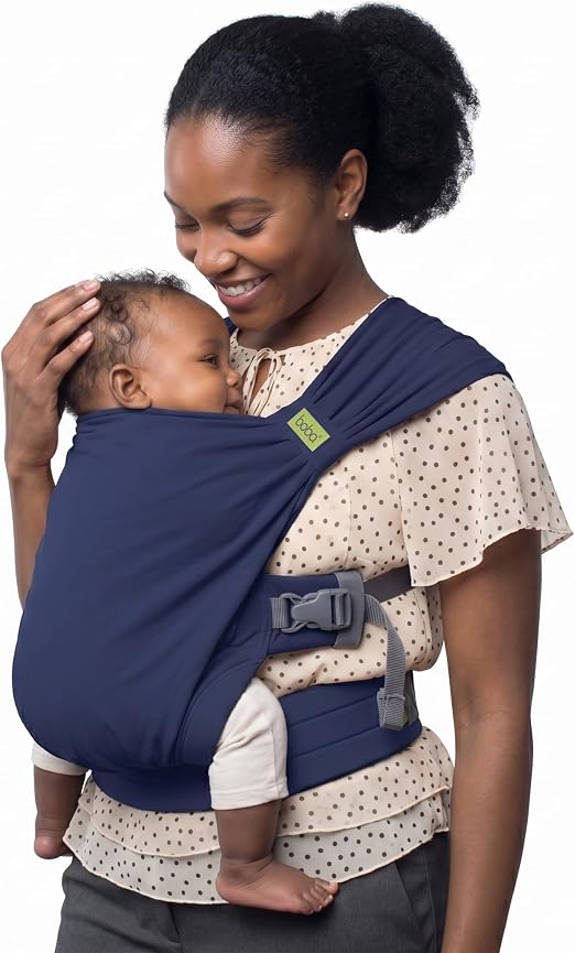 Boba Boba Bliss Porte-Bébé Physiologique Hybride Sans Nœud - Bleu Marine