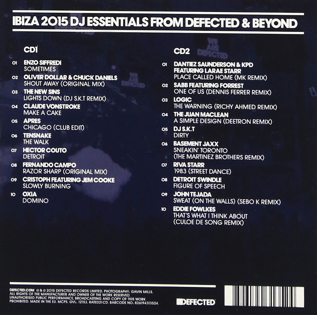 Defected Presents Most Rated Ibiza 2015