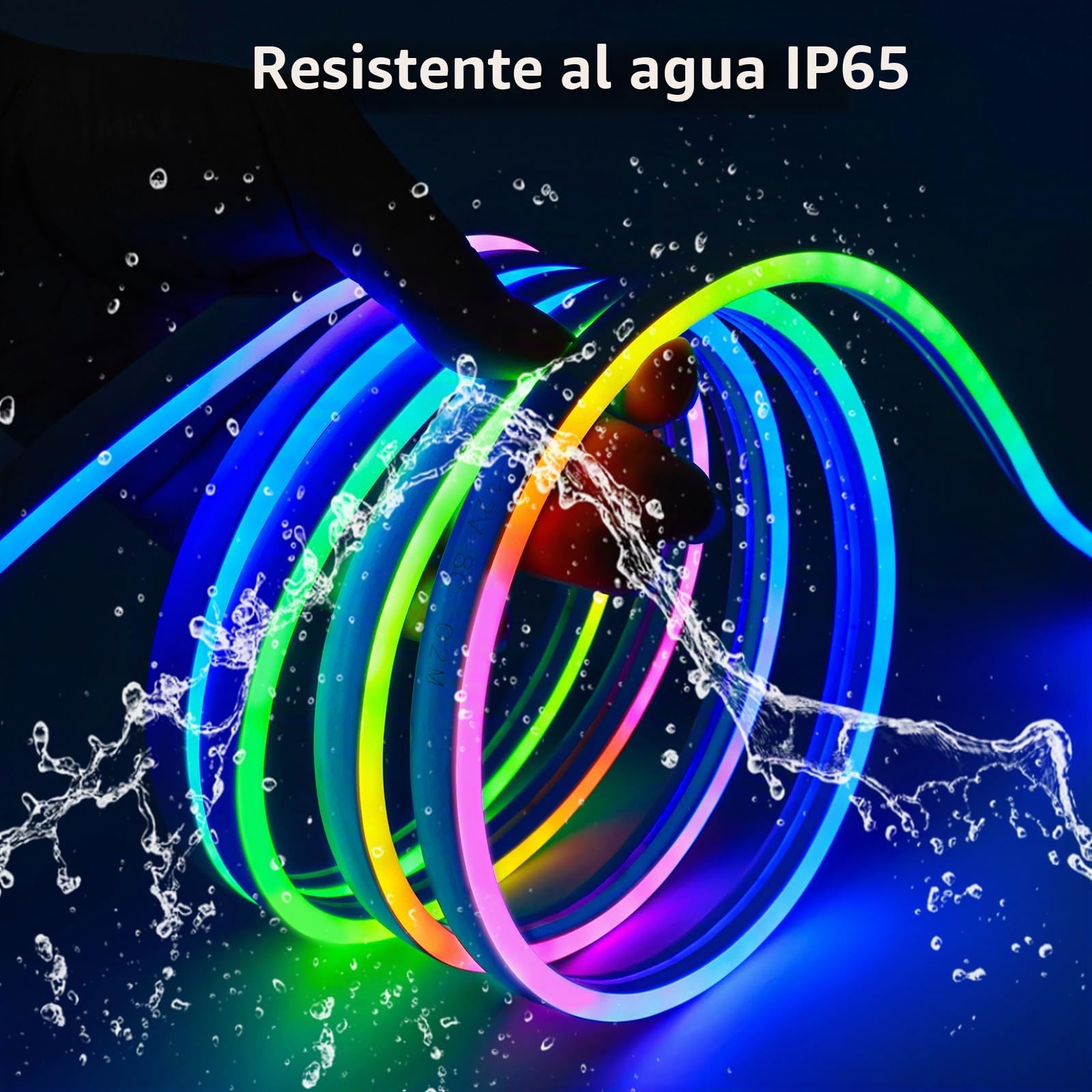 12V WS2811 Tira de Luces LED de Neón, Tira de Píxeles RGB 5m Flexible IP65 Impermeable Inteligente Direccionable Individualmente a todo color para Decoración de Publicidad de Bricolaje