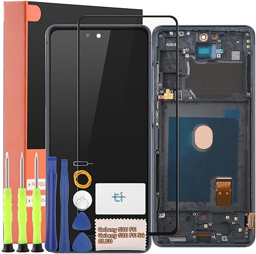 OLED para Samsung Galaxy S20 FE Reemplazo de pantalla para Samsung Galaxy S20 FE 5G pantalla LCD táctil digitalizador Asamblea con herramientas de