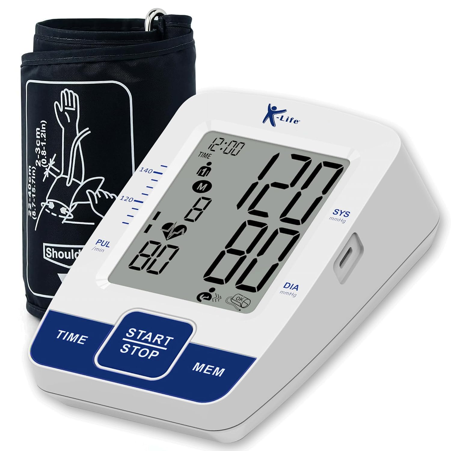 K-Life Model BPM-106 Fully Automatic Digital Electronic Blood Pressure Checking Monitor, BP Moniter – White…