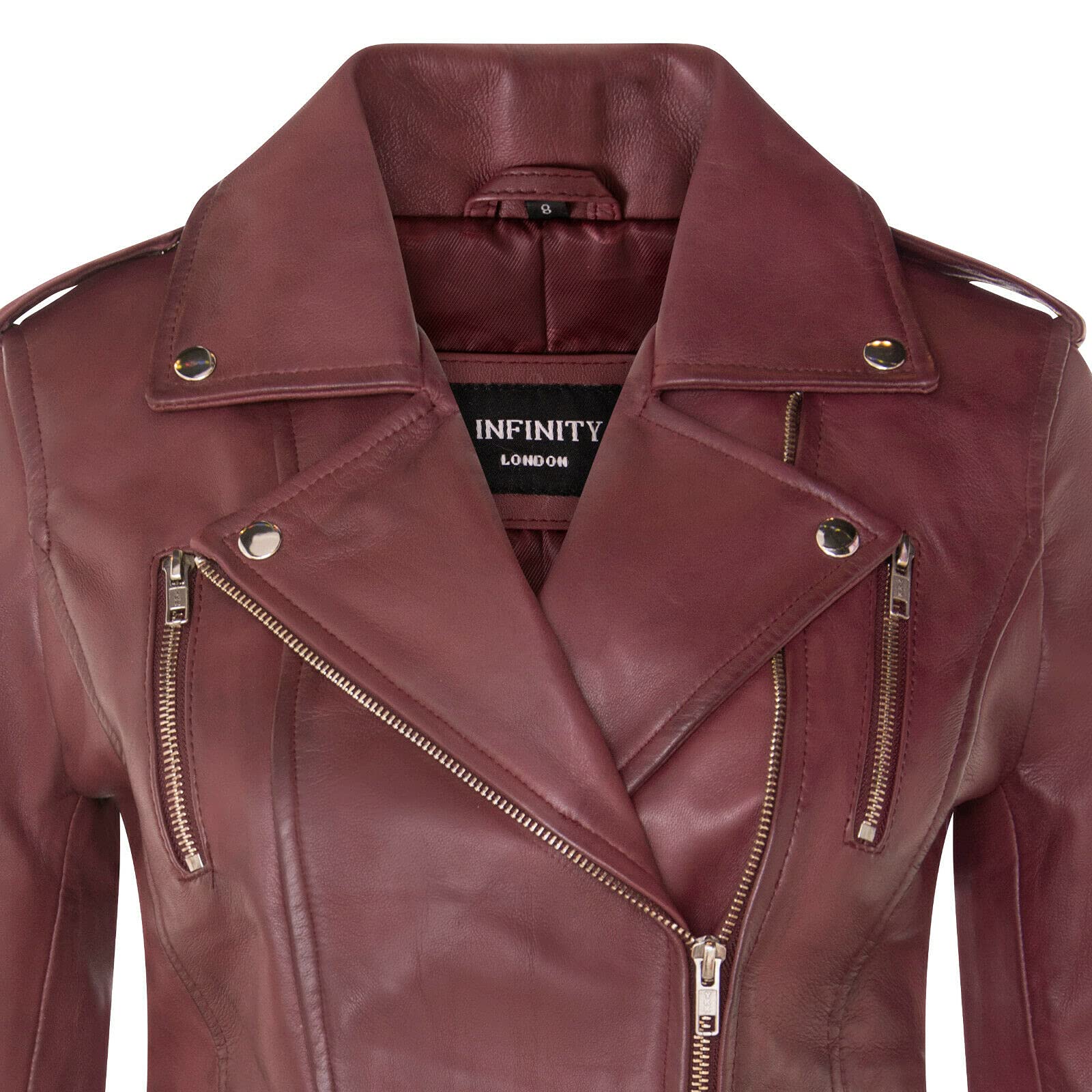 Veste Motard Rétro 100% Cuir Dames