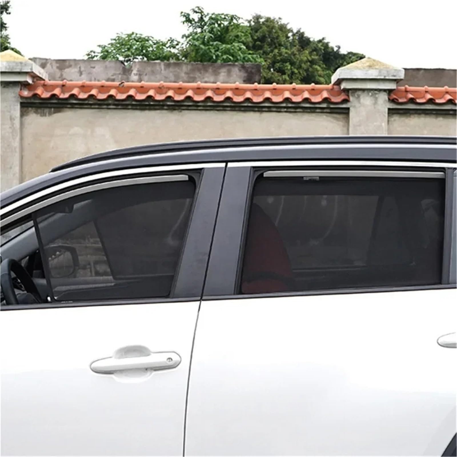 Parasole de Auto Per Volvo Per V90 2017 2018 2019 2020 2021 2022 2023 | Parabrezza anteriore in rete con tenda parasole magnetica personalizzata per finestrino dell'auto(BACK WINDOW)