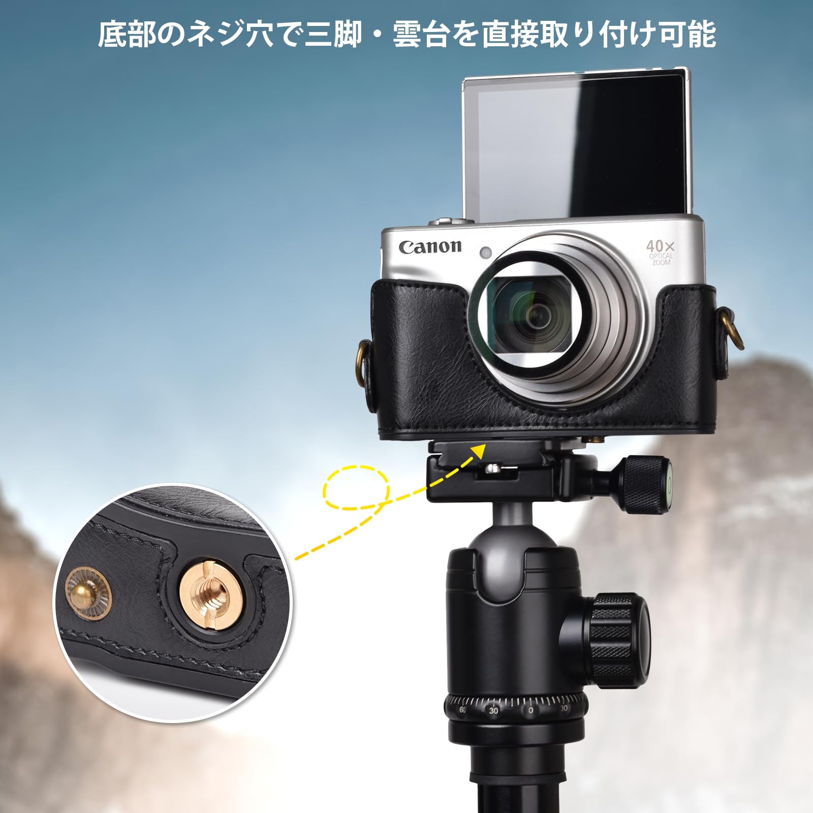 Amazon | kinokoo PowerShot SX720 HS / SX730 / SX740用カメラケース 