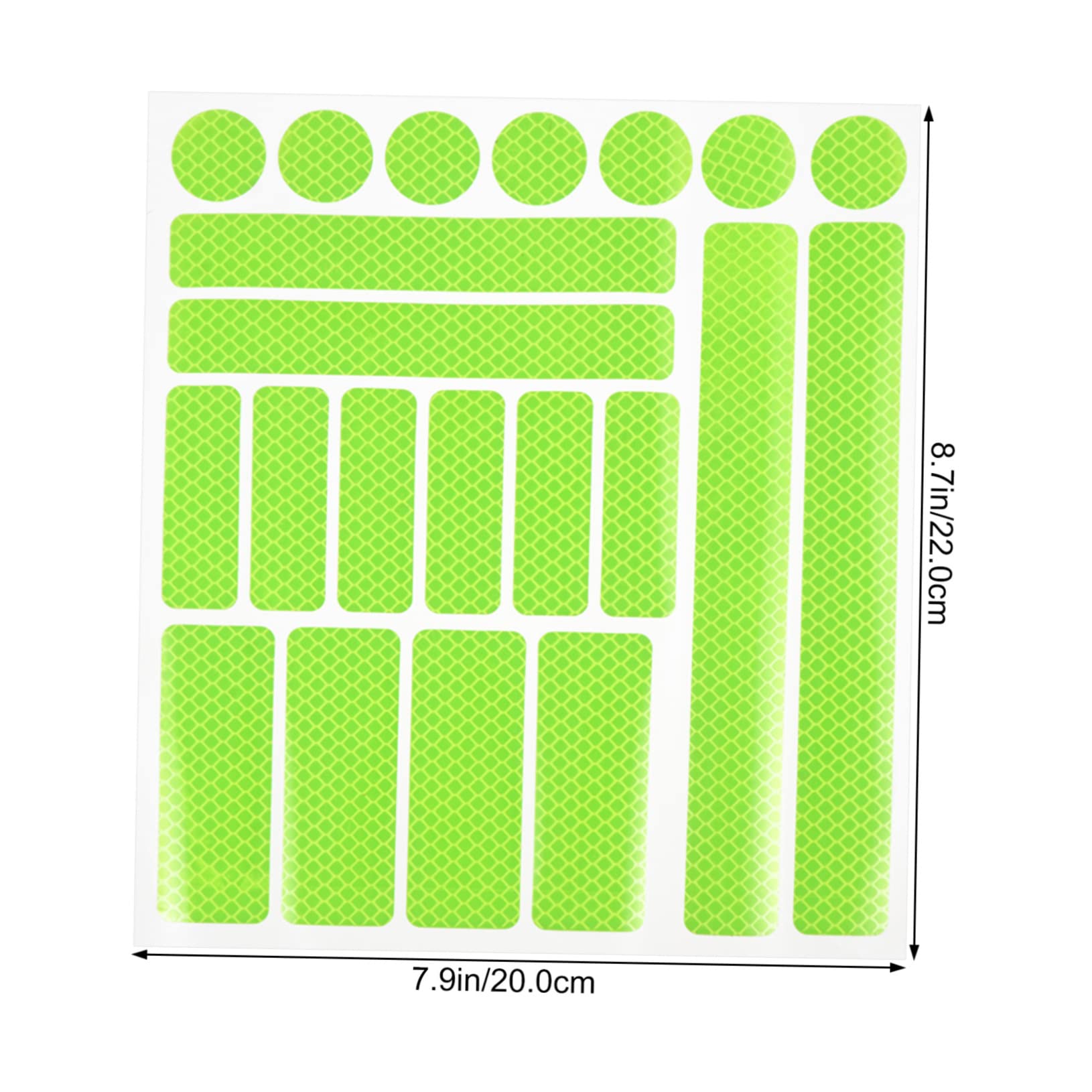 VICASKY 3 Sheets Security Reflective Strips for Bicycles Durable Pet Warning Stickers Easy to Install Honeycomb Design Enhance Night Visibility Essential Cycling Safety Accessory