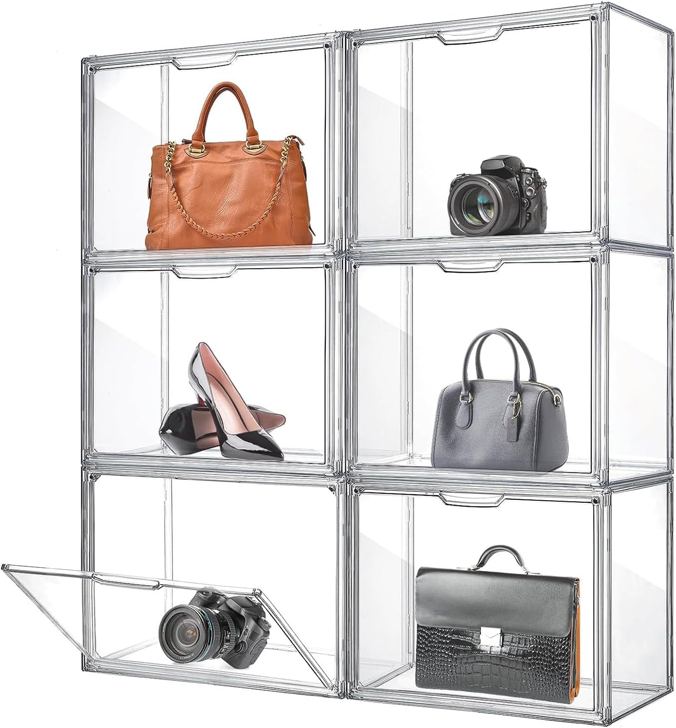 Porta Peluche Da Appendere - 5 Livelli, Pieghevole, Grigio, Organizza Animali Di Peluche - Foto 11