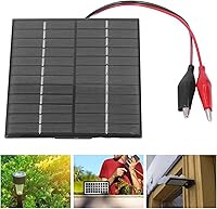 Vista 5 de Panel solar de 2 W y 12 V, cargador de panel solar de polisilicio, sólido, resistente al viento y a la nieve para luces solares de césped, luces