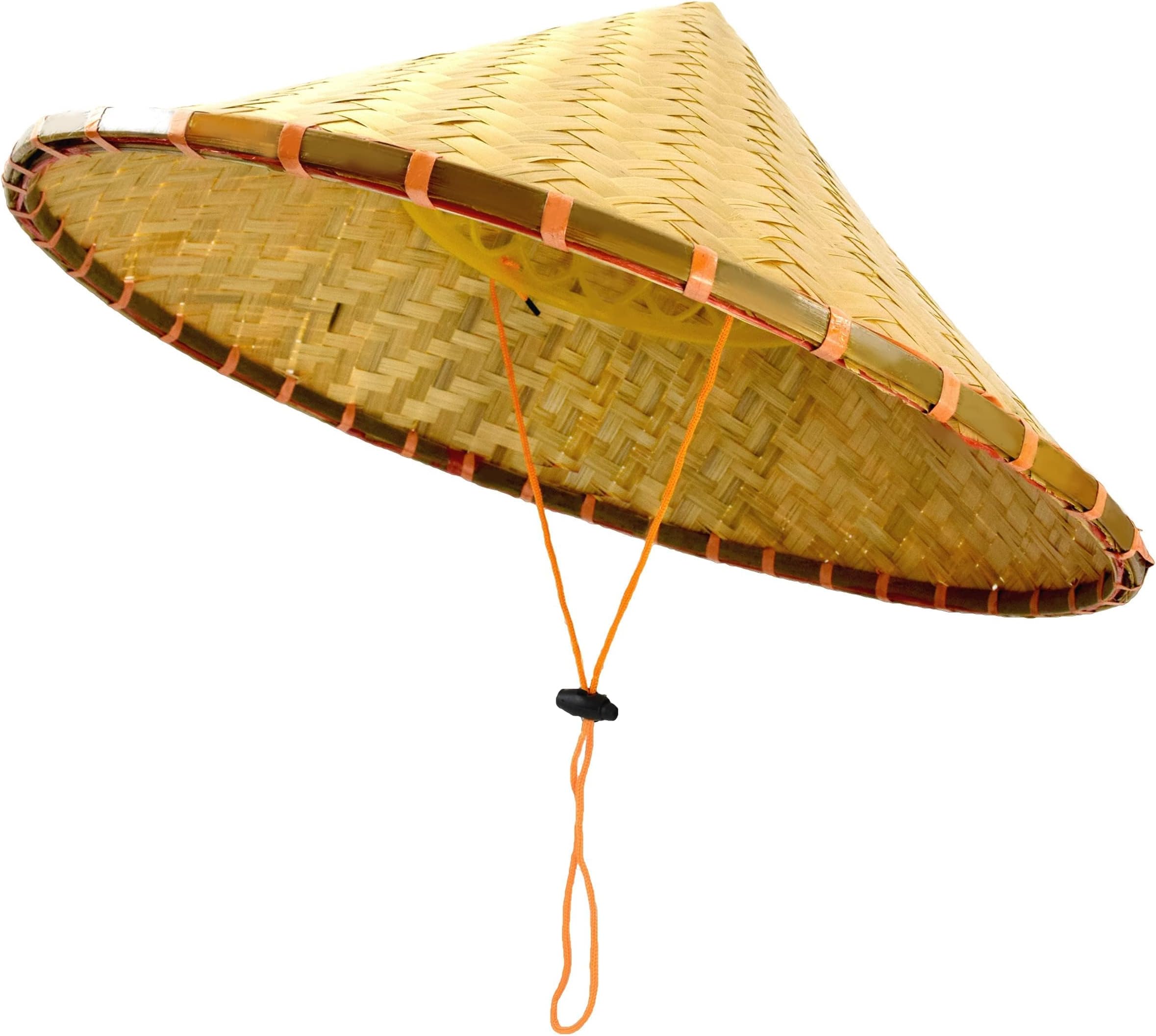 Chinese Rice Bamboo Hat for Men, Asian Straw Sun Hats for Farmer Patty, Samurai, Helloween, Cospaly