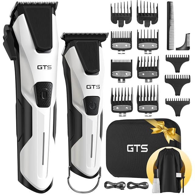 Professional Hair Clippers for Men Professional Barber Clippers and Trimmer Set Mens Cordless Hair Clipper for Barbers Haircut