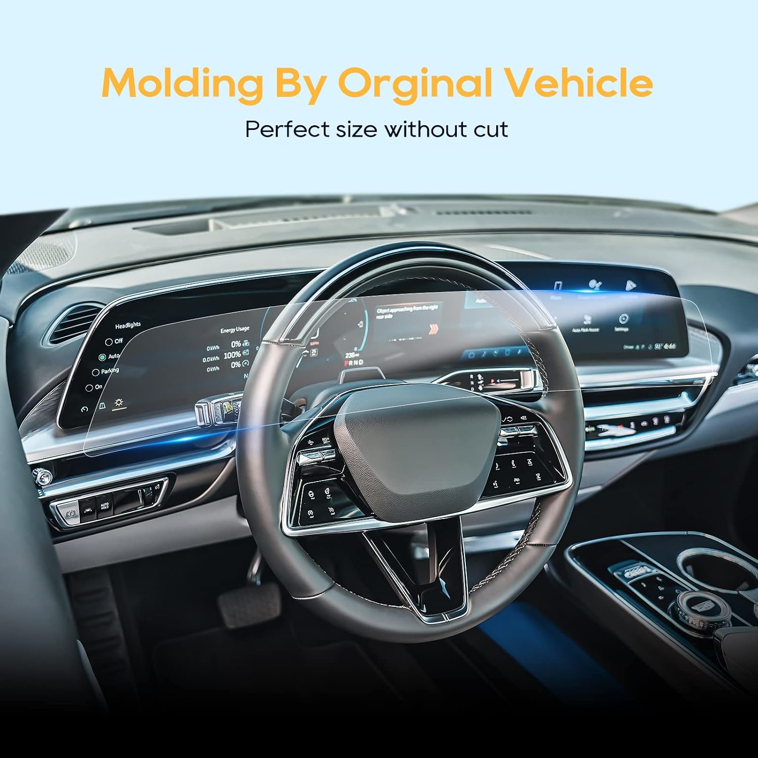 LFOTPP 2023 Lyriq Screen Protector for 2023 Cadilac Lyriq 33 Inch Screen Protector Infotainment LYRIQ Screen Protector 2023 Lyriq Electric SUV Massive 33 In Curved Display Navigation Screen Protector