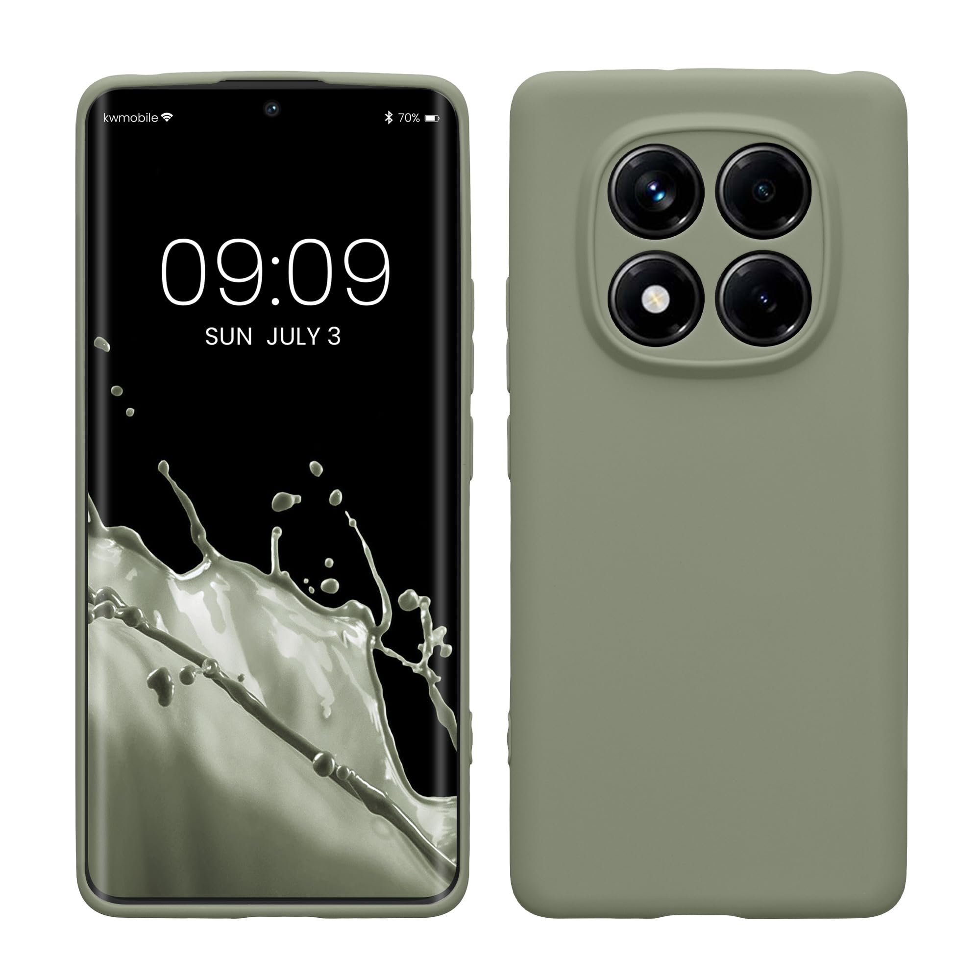 kwmobile Carcasa Compatible con Xiaomi Redmi Note 14 Pro 5G / Poco X7 Funda - Funda Ultrafina de TPU con Bordes elevados - Lavanda Metalizado — view 221