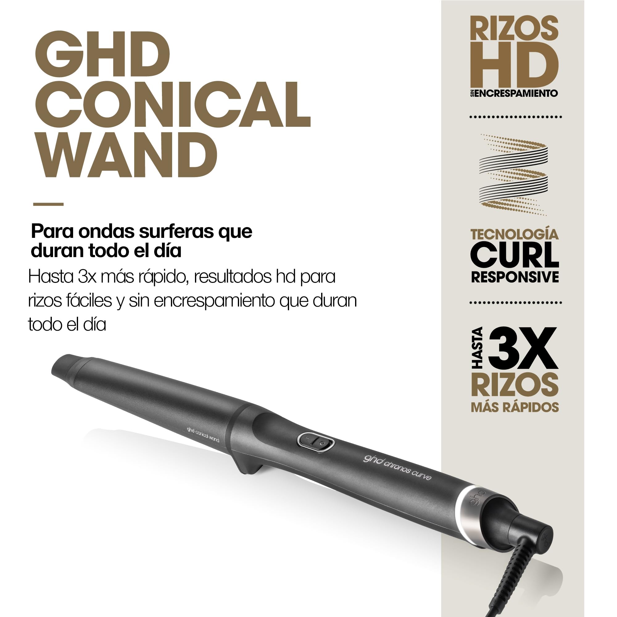 ghd Chronos Curve Conical Rizador