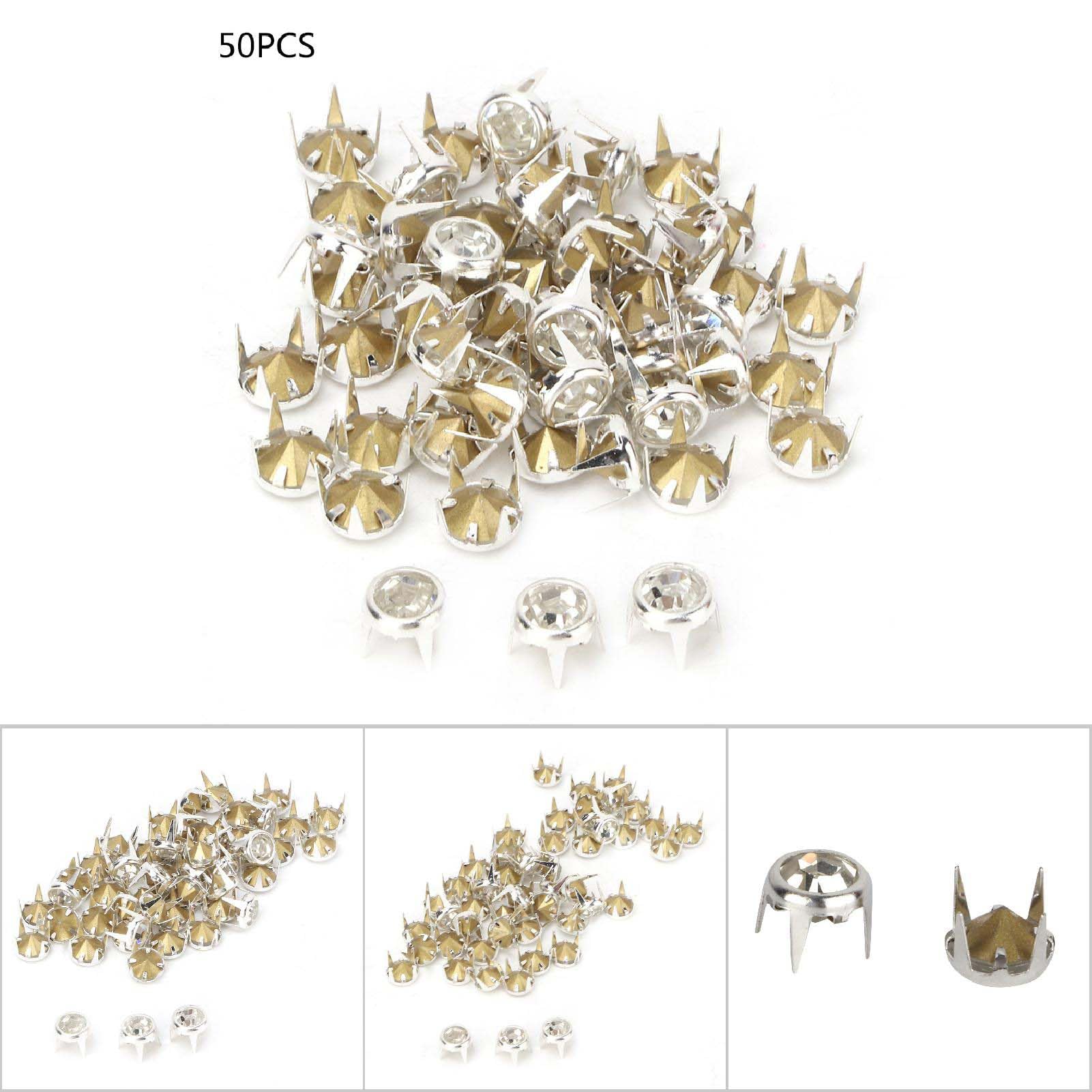 Sourcing Map Lot De 120 Recharges De Clous U00e0 Strass - 5,5 Mm - Rivets