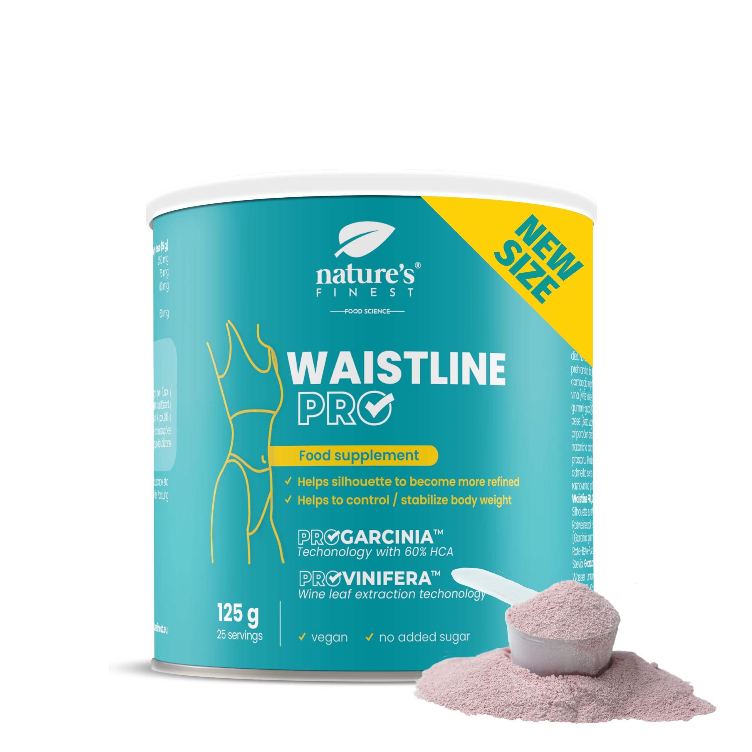 Waistline Pro | Reductor de cintura y cadera | Polifenoles | Piernas más delgadas | Producto adelgazante | HCA-image