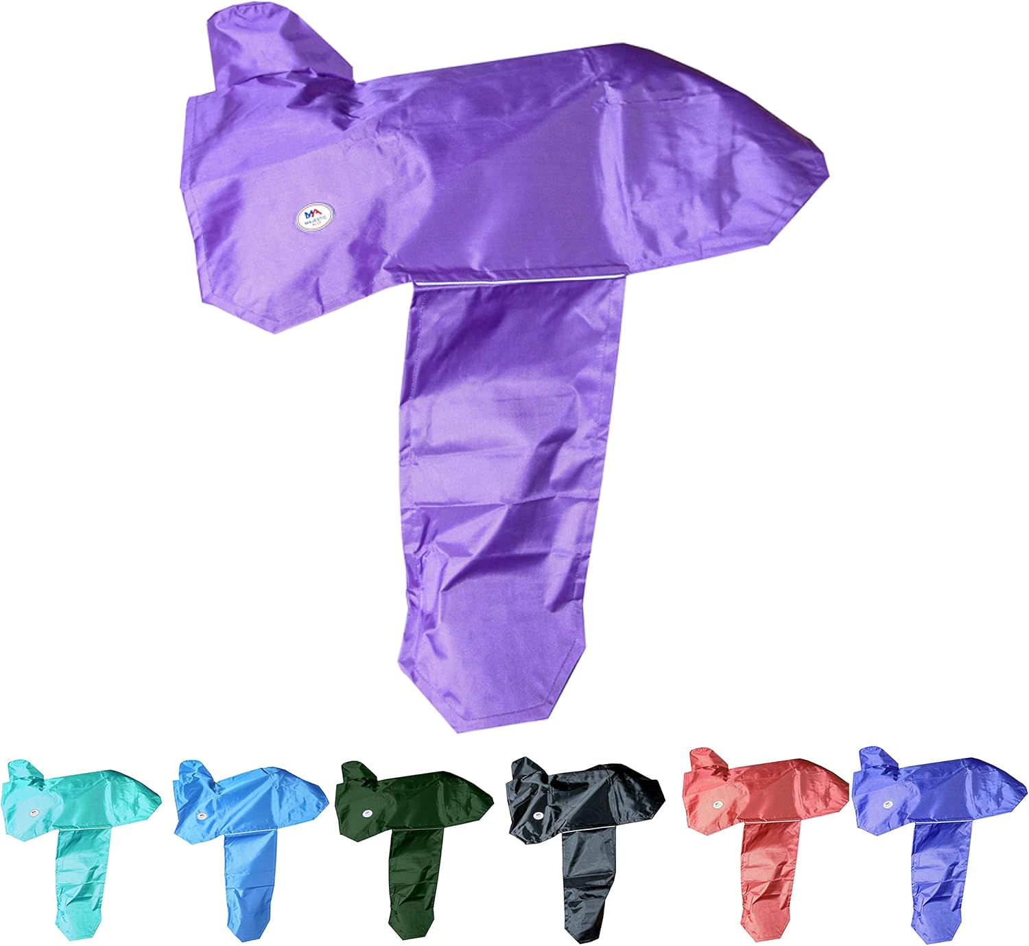 Majestic Ally 1000D Waterproof Reflective Western Saddle Cover - Elastic Straps to Securely Attach Each Corners and Fenders - Fits Most Full-Size Western Saddle - 4 Colors Available (Red) : Pet Supplies