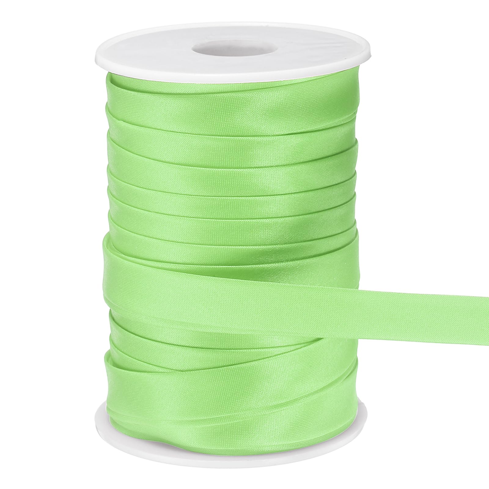 Ruban de biais en satin double pli pour finitions de haute couture vert émeraude