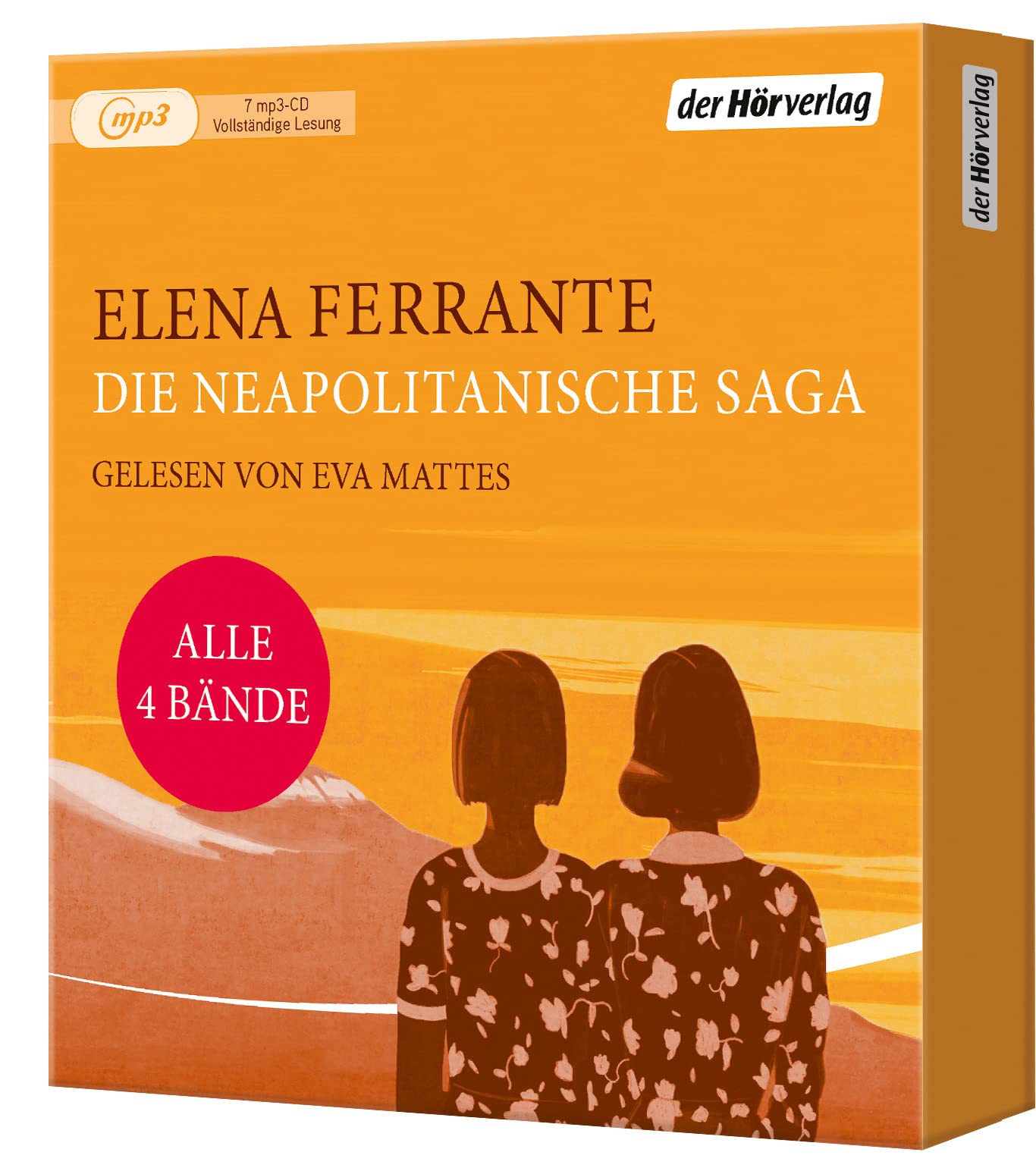 Neapolitanische Saga – Hörbuch-Gesamtausgabe – Ungekürzte Lesung mit Eva Mattes, 7 MP3-CDs, 62h 9min