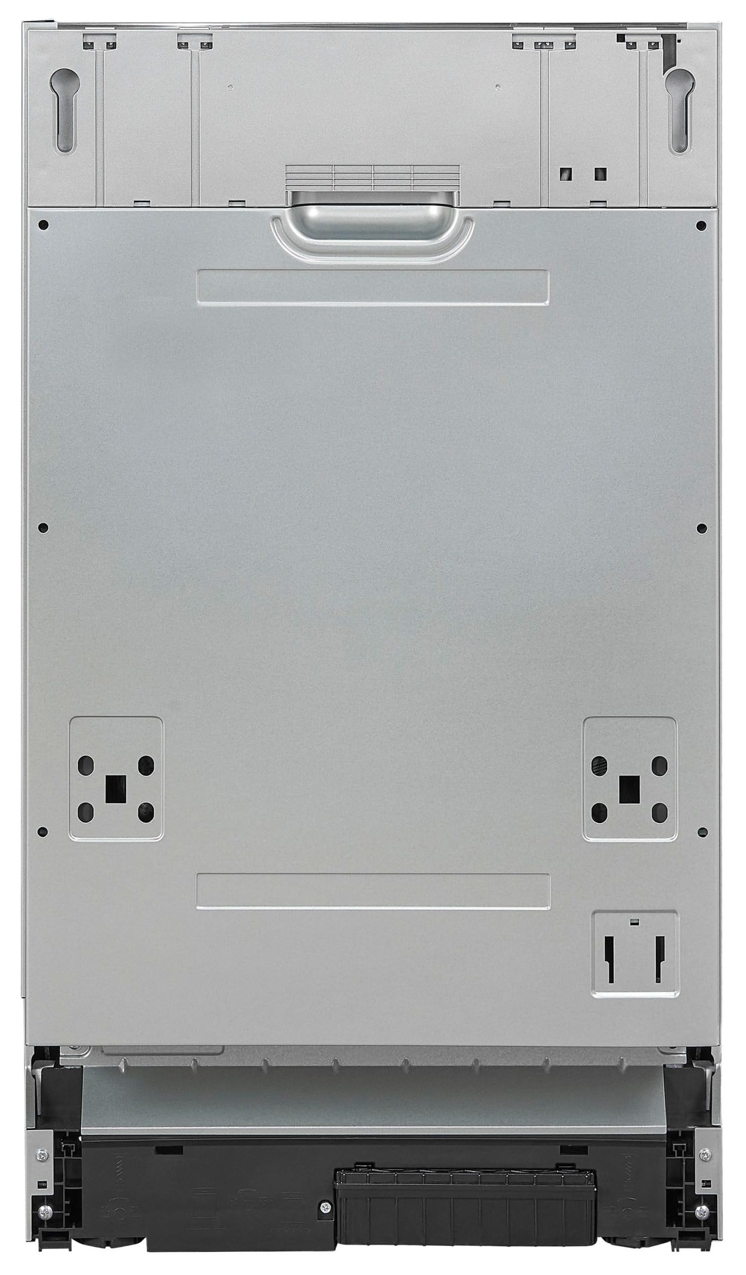 Exquisit® Lavavajillas 45Cm, Clase E, Interior Inox, 9 Servicios, 5 Programas, Inicio Diferido, Función Media Carga, Cesto Regulable, Consumo 70 kWh/100ciclos, Medidas 81,5x44,8x55 Cm.