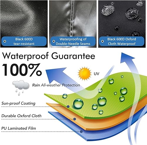 Miniatura 5 de NGB Cubierta para valla de perrera para exteriores de 10 pies de ancho x 10 pies de largo, con múltiples cuerdas elásticas de bolas, hecha de tela