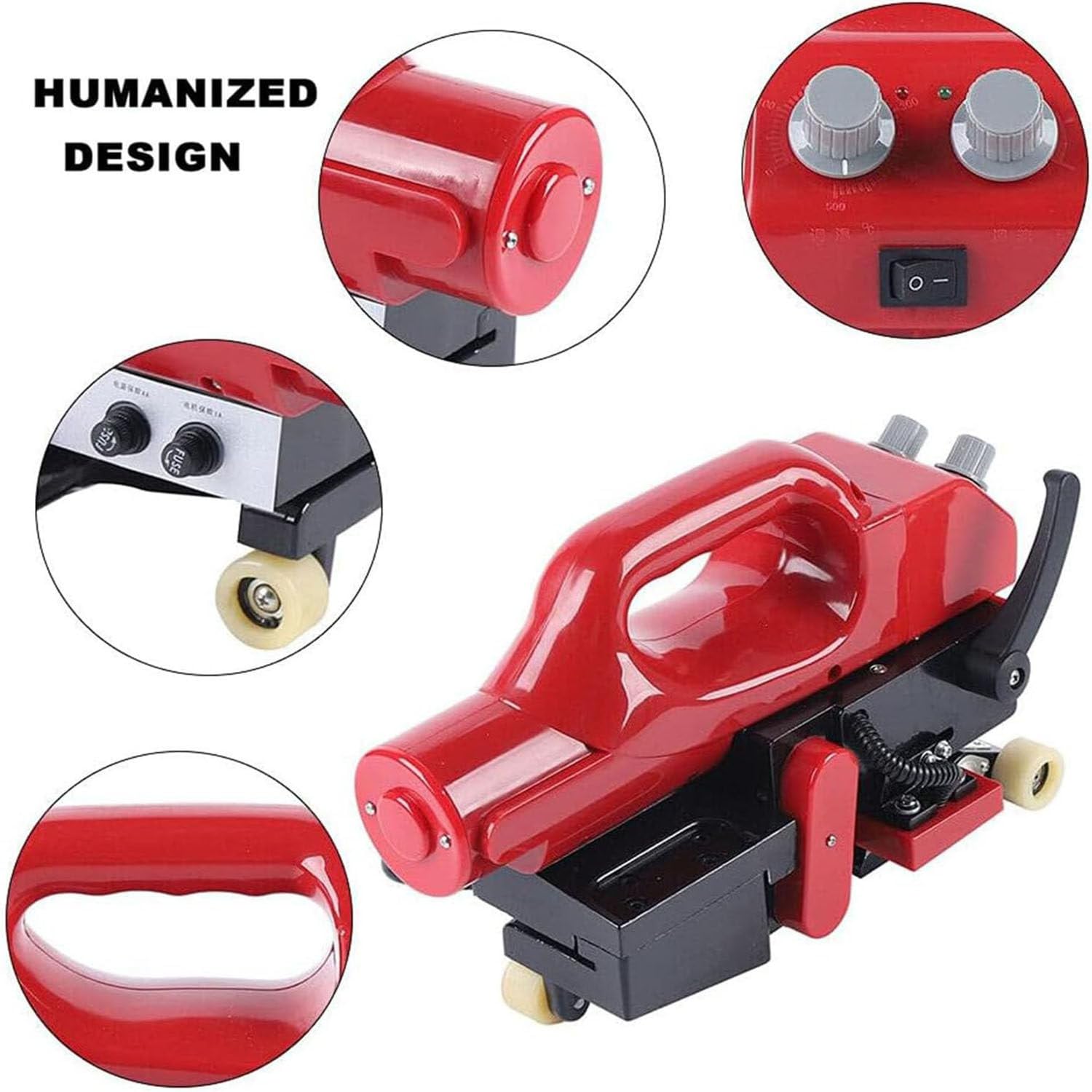 Saldatrice automatica per membrana in plastica, saldatrice a cuneo calda da 1100 W per sigillare PVC, EVA, PE, HDPE, PP, adatta per applicazioni di scansione del tunnel, 220 V