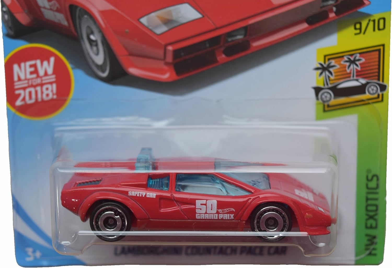 Hot Wheels Lamborghini Countach Pace Car, Exotics 9/10 - red