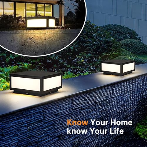 Miniatura 4 de Luz de pilar de poste para exteriores, IP65, impermeable, de aluminio, moderna, de lujo, regulable, 15 W, luces de columna LED, iluminación urbana