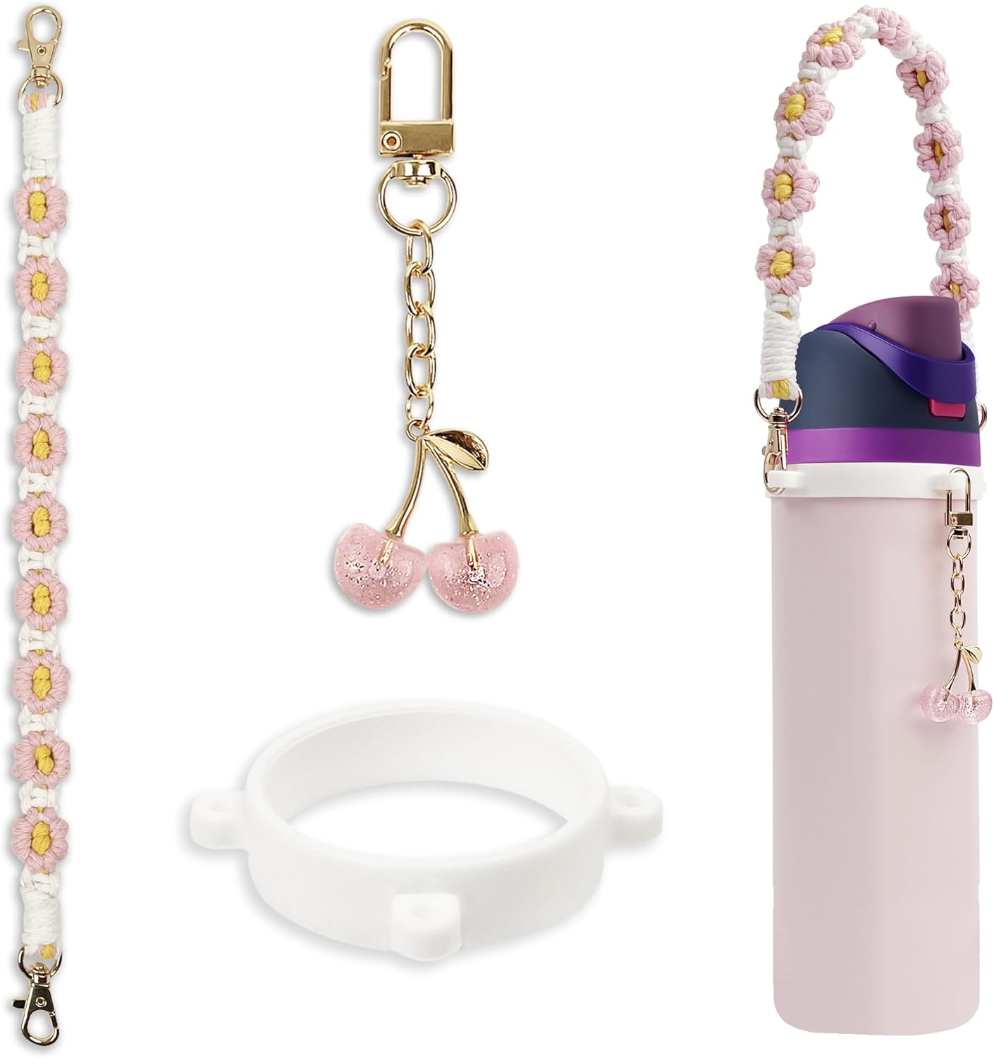 Accessories Compatible with Owala Water Bottle 24oz 32oz 40oz & FreeSip Kids Cup