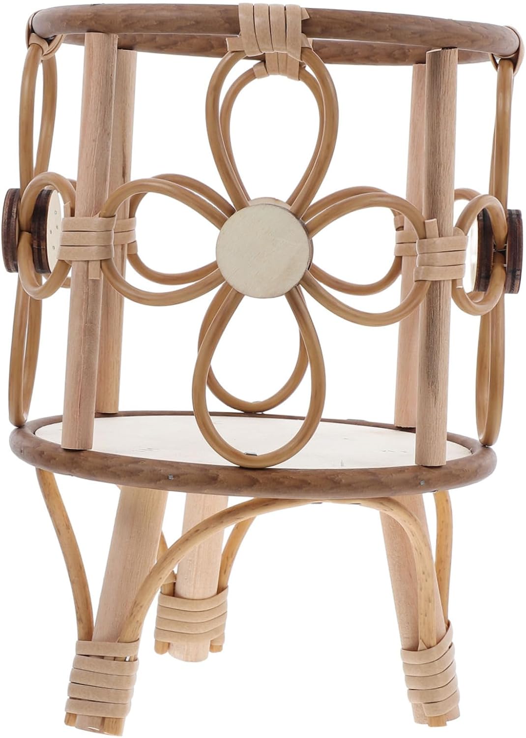 Unique Rattan Plant Stand Greenery Decor Flower Pot Holder for Outdoor Indoor Boho Style Flower Stands for Plants Decorative Planter Display Rack