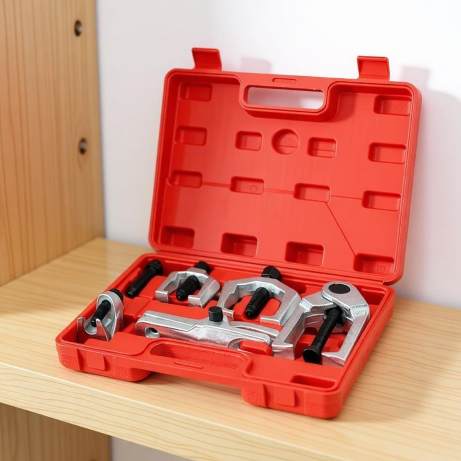 5 Pezzi Estrattore Snodo Sferico Kit Attrezzi Smontaggio Tirante Sterzo Braccio Pitman Separatore Giunti Multimisura Acciaio al Carbonio Resistente