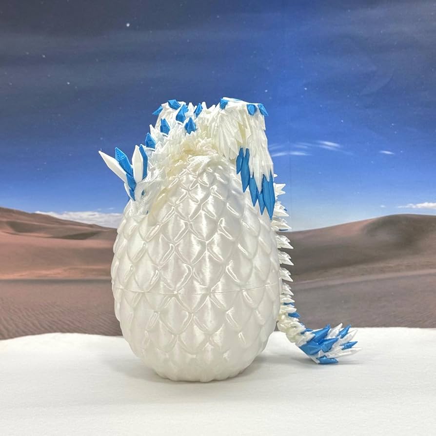 Amazon.com: Crystal Winged Dragon with Egg, Articulated 3D