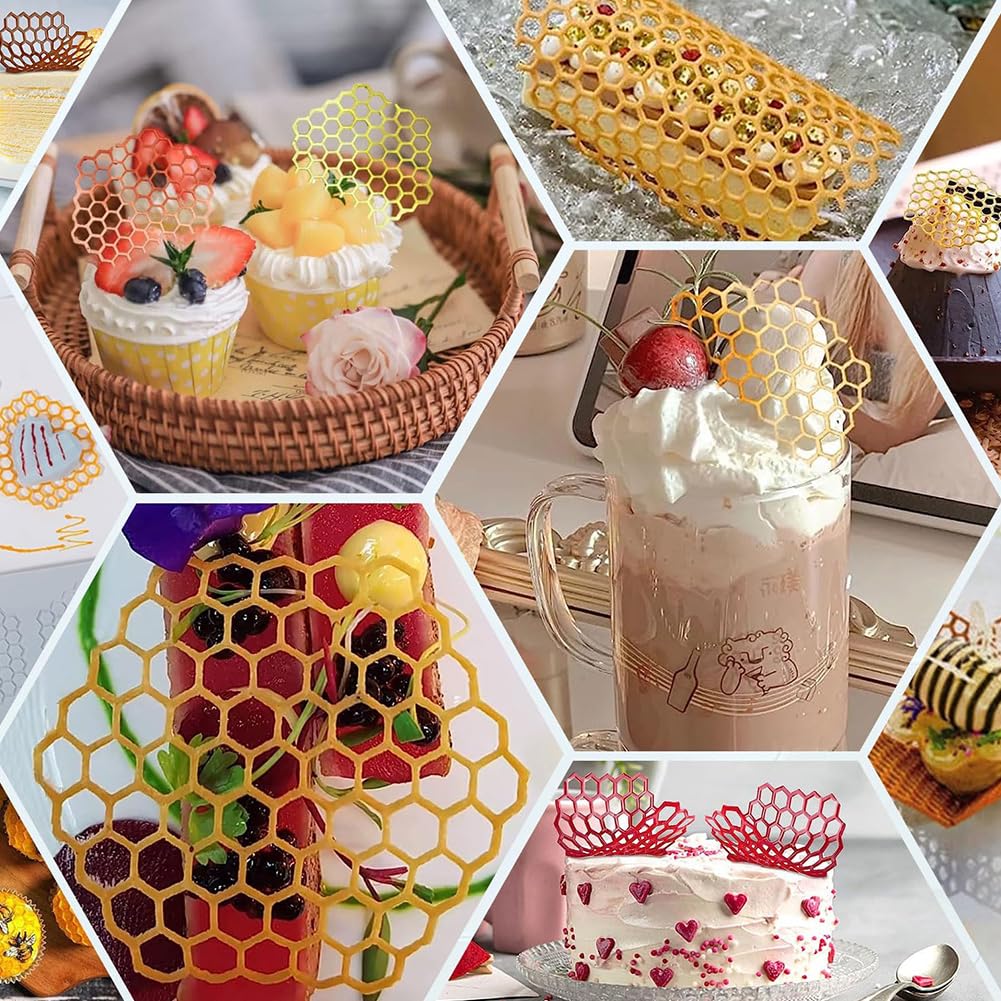 Siliconen Mal Honingraat & Bijen - Bake & Party Siliconen Mal Honingraat & Bijen - Bake & Party