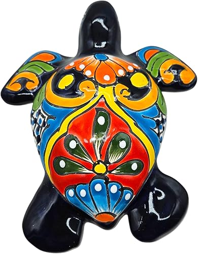 Miniatura 8 de Tortuga marina mini pintada a mano interior al aire libre multicolor figura esmaltada