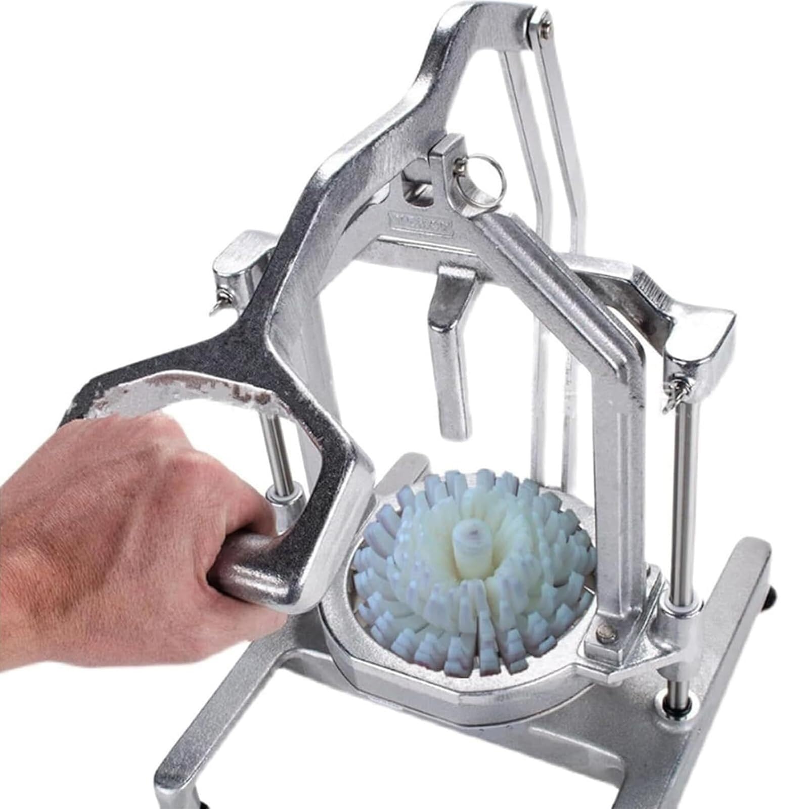 Coupe-oignon en acier inoxydable - Outil manuel pour la préparation des aliments et présentation culinaire créative pour la maison ou le commerce