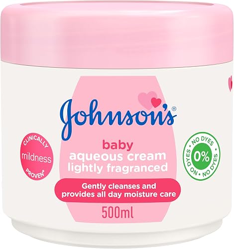 Johnson's Baby Aqueous Cream, Lightly Fragranced, 500ml