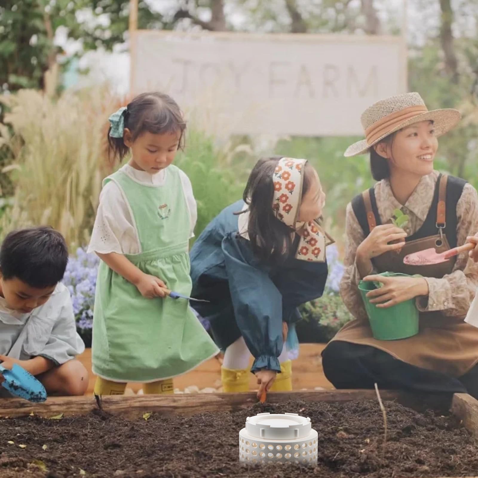 2 pièces Bacs à Compost de Jardin pour extérieur Bac à Compost de Ferme enterré pour Jardin, Potager, arrière-Cour, Serre 2 Tailles