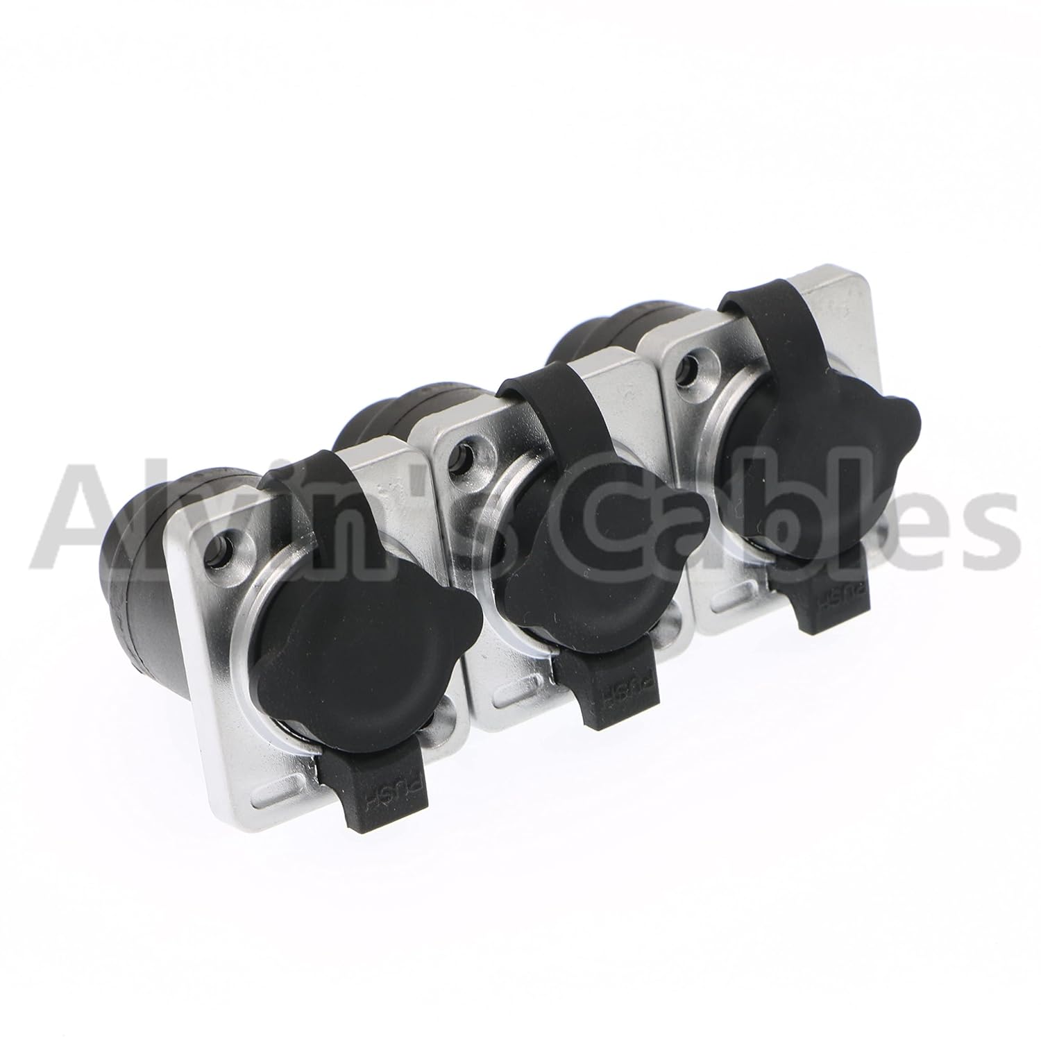 Alvin's Cables 3 pcs RJ45 Waterproof Coupler Socket Connector IP65 Ethernet Panel Mount RJ45 Connector Black