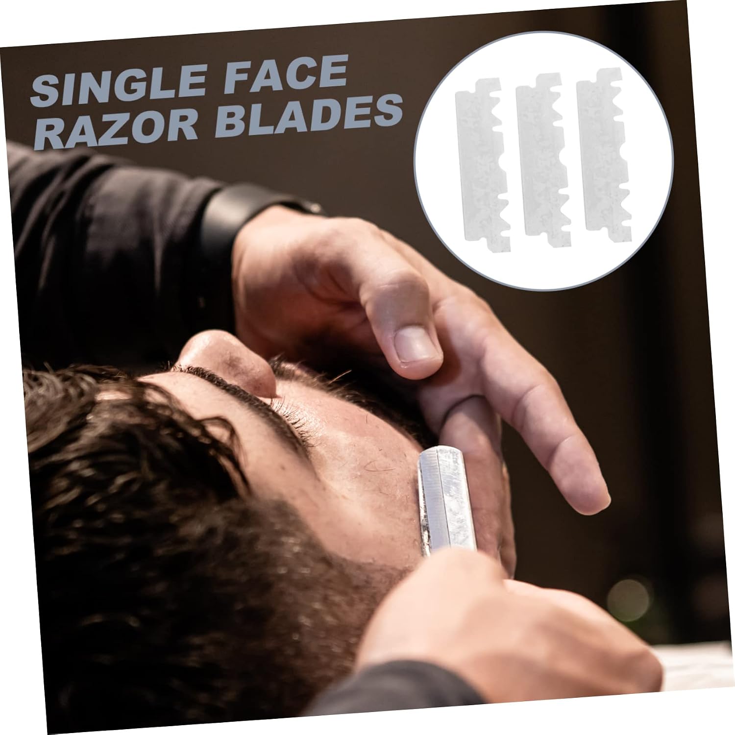 400pcs Manual Shaving Razor Single Edge Razor Blades Men Face Shaver Safe Car Stainless Steel Blades