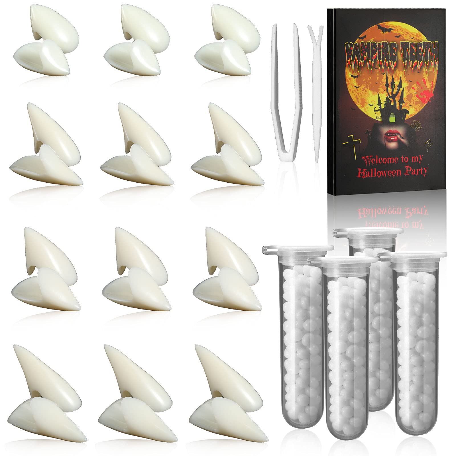 Buy 12 Pairs Vampire Teeth Prop Decoration Halloween Party Cosplay